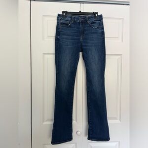 American Eagle Next Level High waisted skinny kick jean in deep sea blue